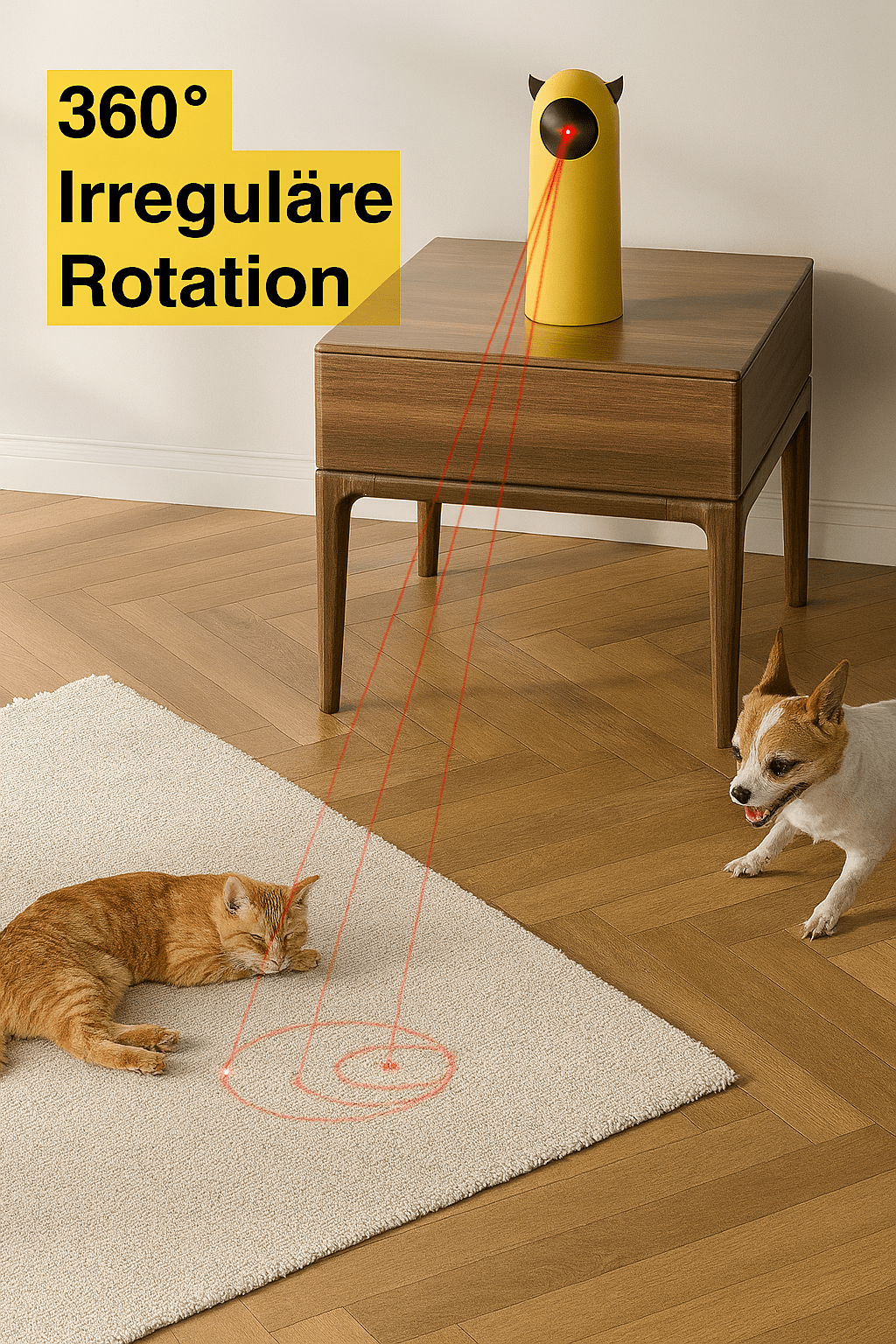 Interaktives Laser Katzenspielzeug – Automatisch | Furrivio™ für Hunde & Katzen – jetzt bei Furrivio™ kaufen
