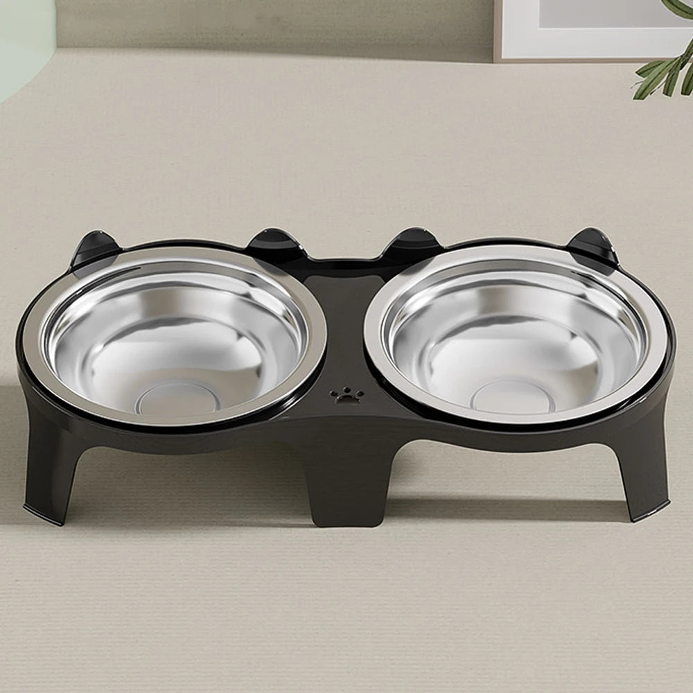 Katzen Doppelnapf - rutschfestes 2er Fressnapf | Furrivio™ für Hunde & Katzen – jetzt bei Furrivio kaufen