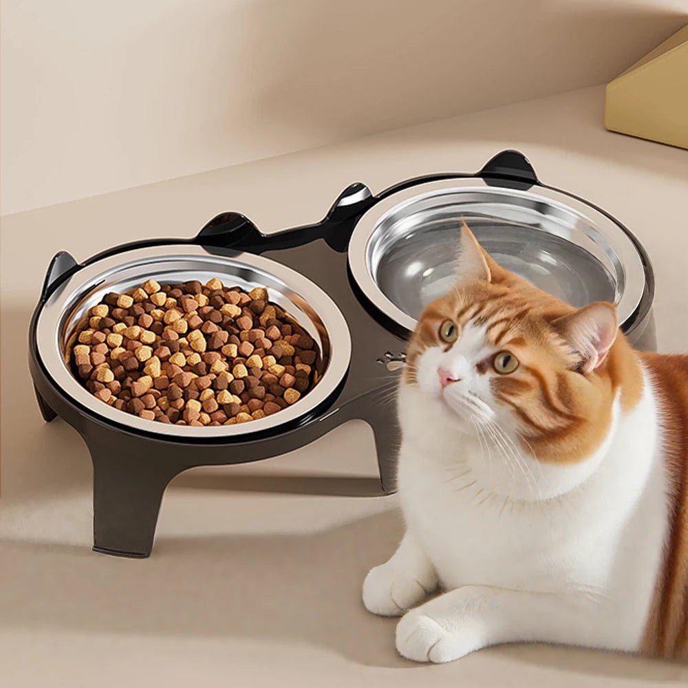 Katzen Doppelnapf - rutschfestes 2er Fressnapf | Furrivio™ für Hunde & Katzen – jetzt bei Furrivio kaufen