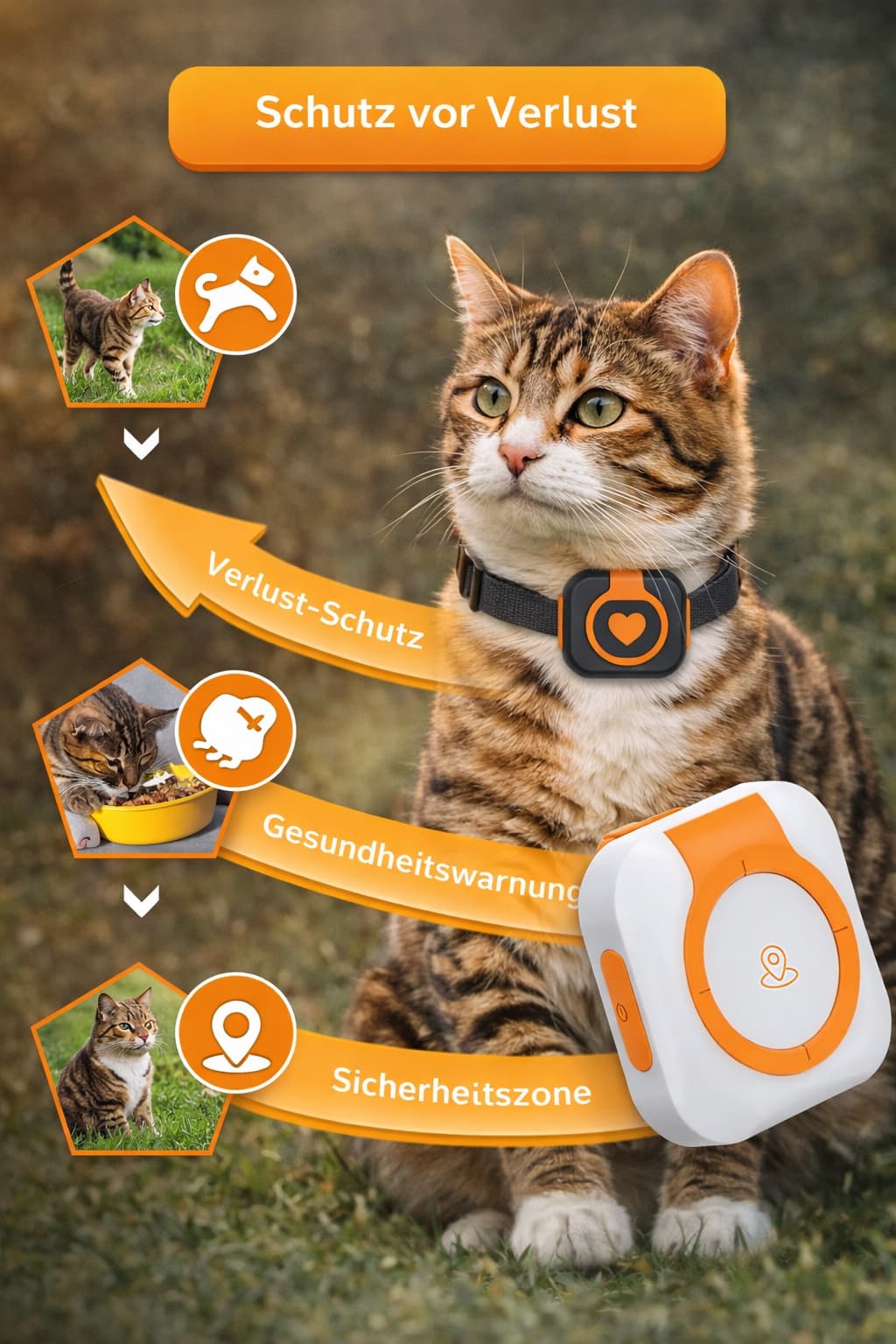 Katzen GPS - Tracker ohne Abo mit 4G - Technologie für Hunde & Katzen – jetzt bei Furrivio kaufen