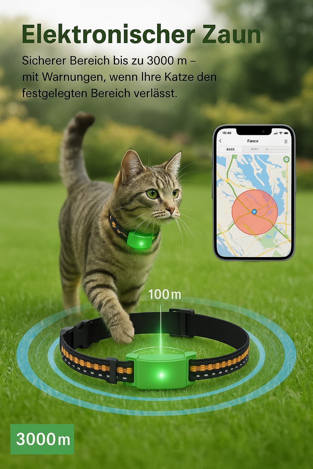 Katzen GPS Tracker ohne Abo (wasserdicht, 4G) | Furrivio™ für Hunde & Katzen – jetzt bei Furrivio™ kaufen