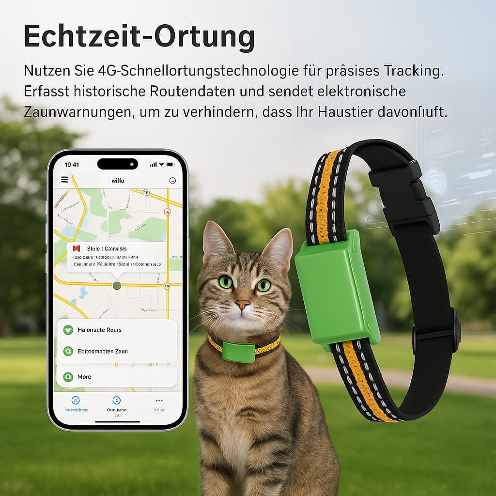 Katzen GPS Tracker ohne Abo (wasserdicht, 4G) | Furrivio™ für Hunde & Katzen – jetzt bei Furrivio™ kaufen
