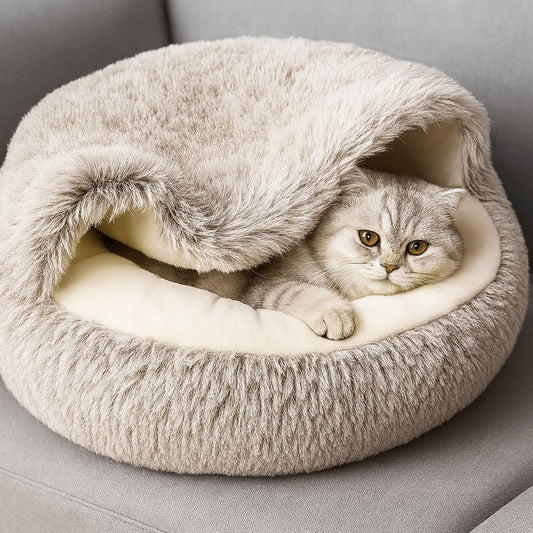Katzen - & Hundebett – Kuscheliges Haustierbett für den Tiefschlaf | Furrivio™ für Hunde & Katzen – jetzt bei Furrivio™ kaufen