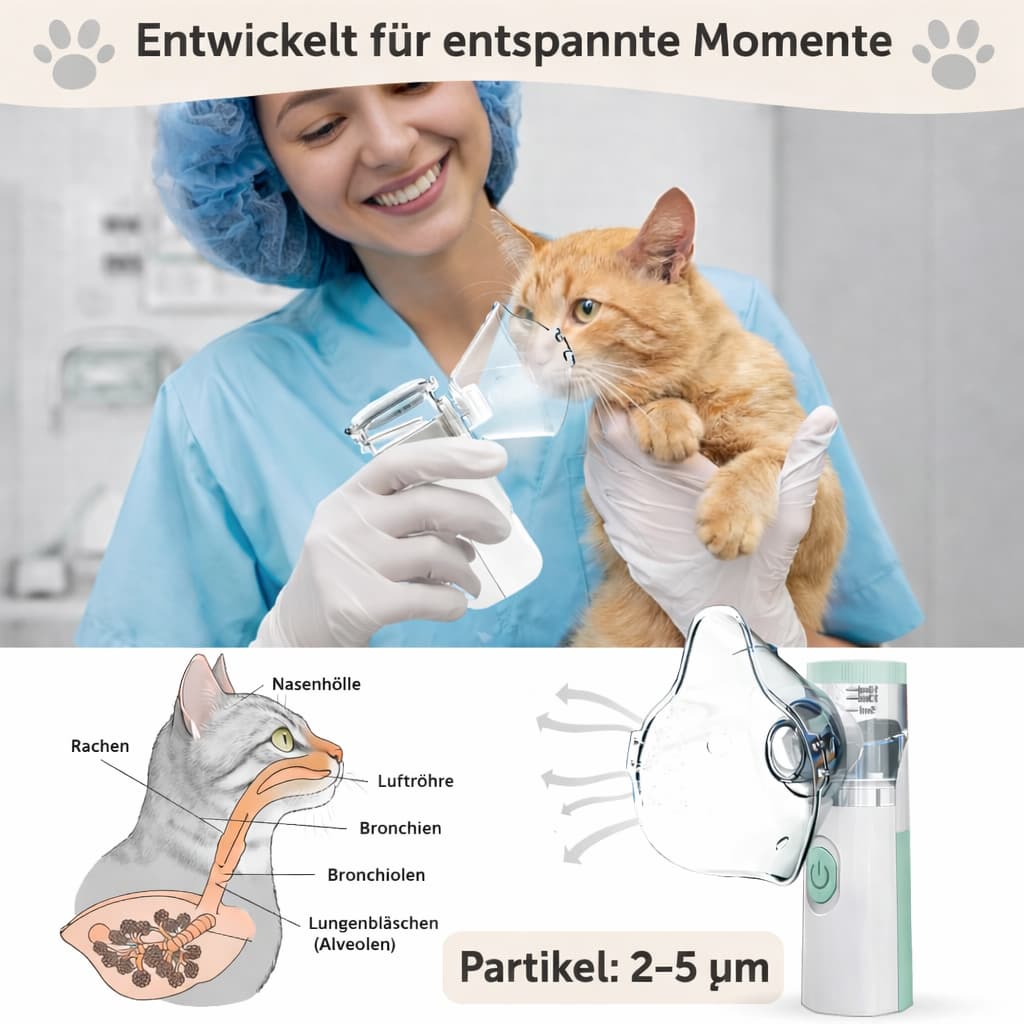Katzen Inhalator - modernes Inhalationsgerät für Katzen | Furrivio für Hunde & Katzen – jetzt bei Furrivio kaufen