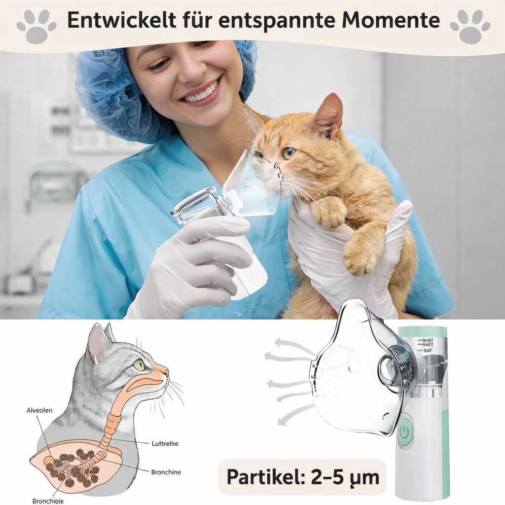 Katzen Inhalator - modernes Inhalationsgerät für Katzen | Furrivio für Hunde & Katzen – jetzt bei Furrivio kaufen