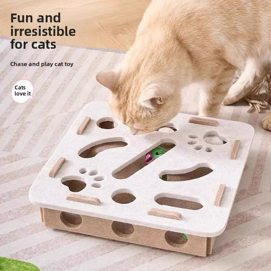 Katzen Intelligenzspielzeug mit Ball – Interaktives Puzzle Brett gegen Langeweile, Beschäftigung & Training | Furrivio™ für Hunde & Katzen – jetzt bei Furrivio™ kaufen
