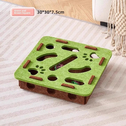 Katzen Intelligenzspielzeug mit Ball – Interaktives Puzzle Brett gegen Langeweile, Beschäftigung & Training | Furrivio™ für Hunde & Katzen – jetzt bei Furrivio™ kaufen