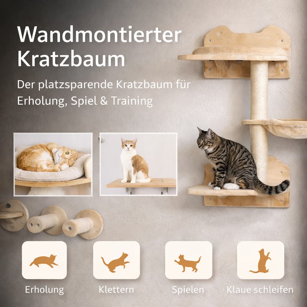 Katzen Wandpark - Wandregale für Katzen | Furrivio für Hunde & Katzen – jetzt bei Furrivio kaufen