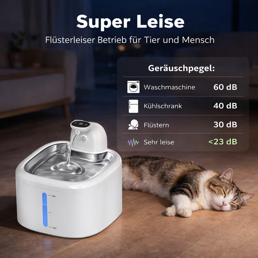 Katzenbrunnen ohne Kabel - moderner Trinkbrunnen mit Akku für Hunde & Katzen – jetzt bei Furrivio kaufen
