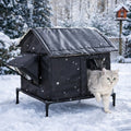 Katzenhaus für draußen - winterfest | Outdoor Haus für Katzen für Hunde & Katzen – jetzt bei Furrivio™ kaufen