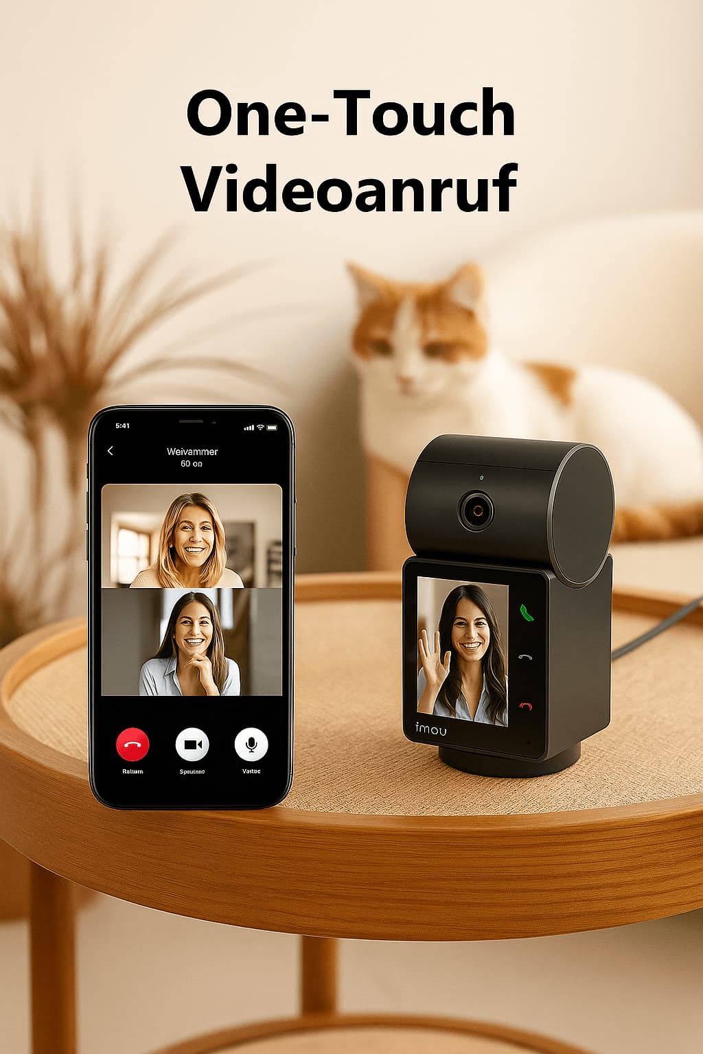 Katzenkamera - Überwachungskamera mit Sprachfunktion & Mikrofon | Furrivio™ für Hunde & Katzen – jetzt bei Furrivio™ kaufen