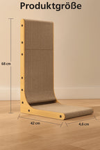 Katzenkratzbrett L - Form – Wandmontage & Spielball | Furrivio™ für Hunde & Katzen – jetzt bei Furrivio™ kaufen