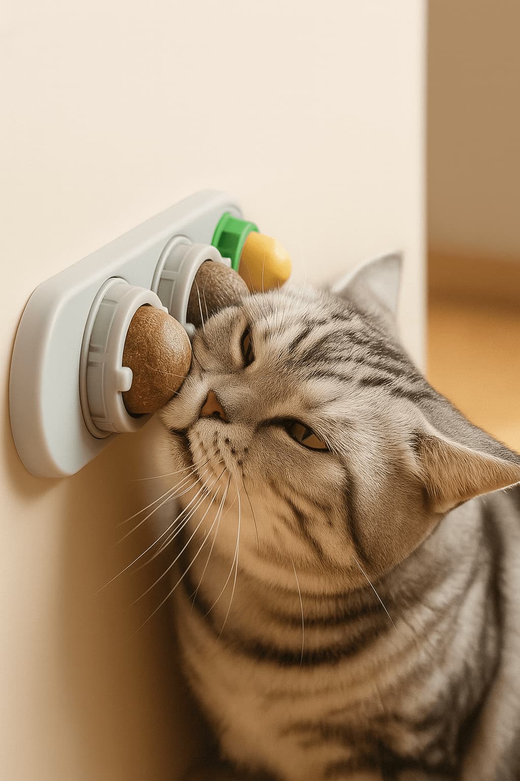 Katzenminze - Spielzeug mit Japanischer Katzenminze – Zahnpflege & Schleckball zur Beschäftigung & Zahnung