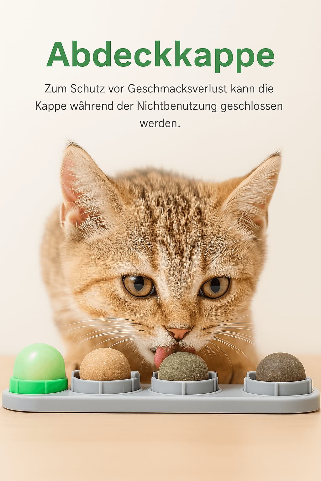 Katzenminze - Spielzeug mit Japanischer Katzenminze – Zahnpflege & Schleckball zur Beschäftigung & Zahnung