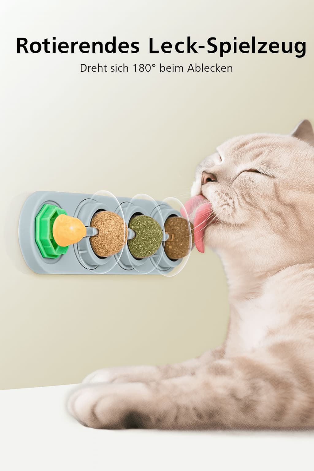 Katzenminze - Spielzeug mit Japanischer Katzenminze – Zahnpflege & Schleckball zur Beschäftigung & Zahnung