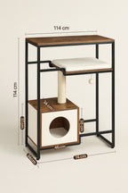 Katzenmöbel und Kratzbaum in Einem – Platzsparend, Stabil & Vielseitig