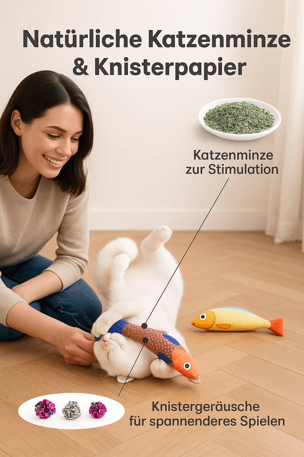 Katzenspielzeug mit Katzenminze – Spiel, Spaß & Zahnpflege | Furrivio™ für Hunde & Katzen – jetzt bei Furrivio™ kaufen