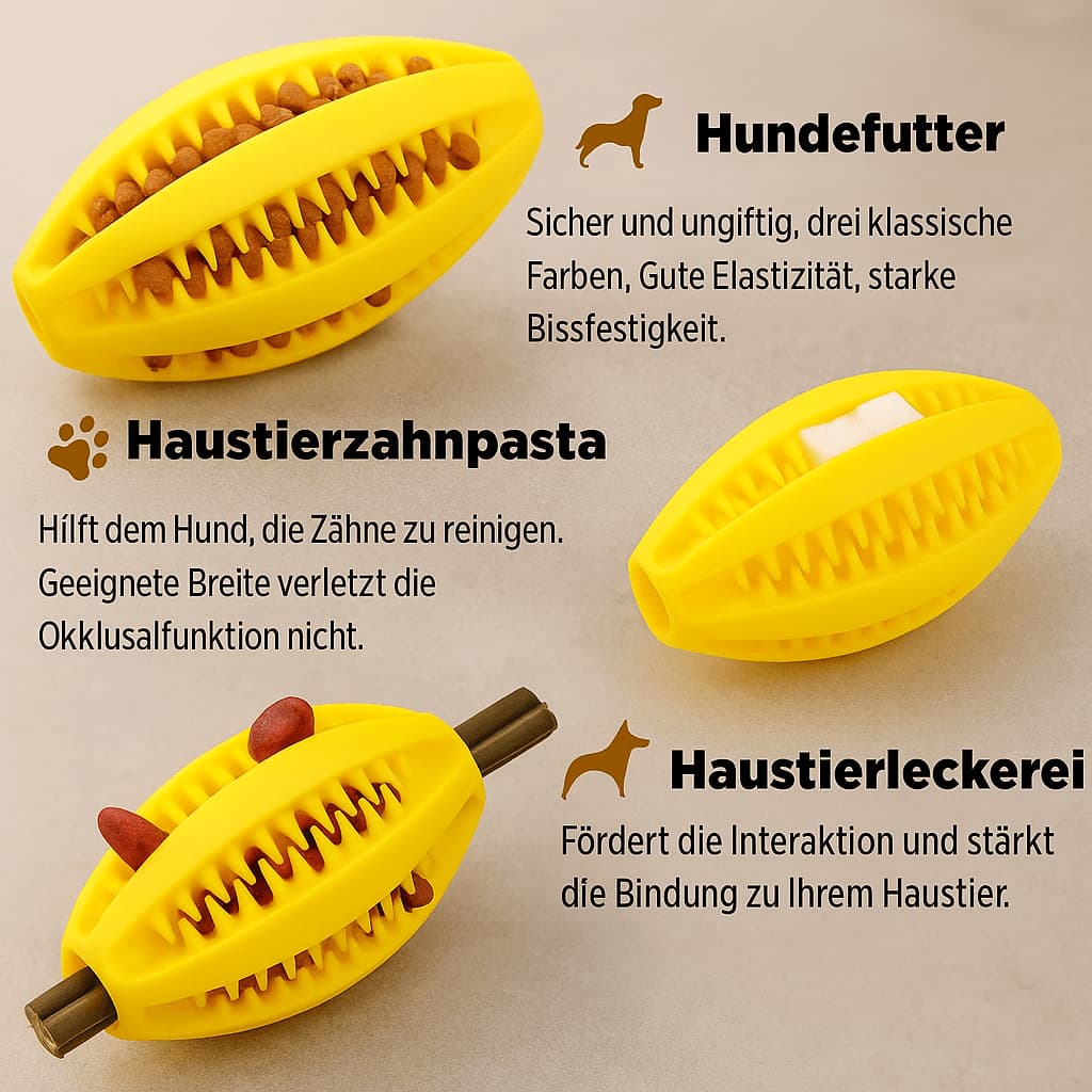 Kauspielzeug - Ball für Hunde – Naturkautschuk | Furrivio™ für Hunde & Katzen – jetzt bei Furrivio™ kaufen