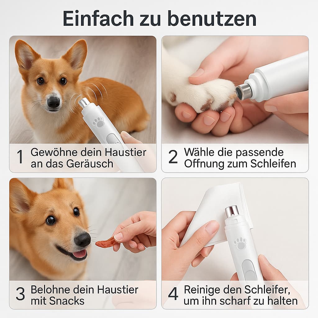 Krallenfeile Hund (elektrisch) - elektrischer Krallenschneider | Furrivio™ für Hunde & Katzen – jetzt bei Furrivio™ kaufen