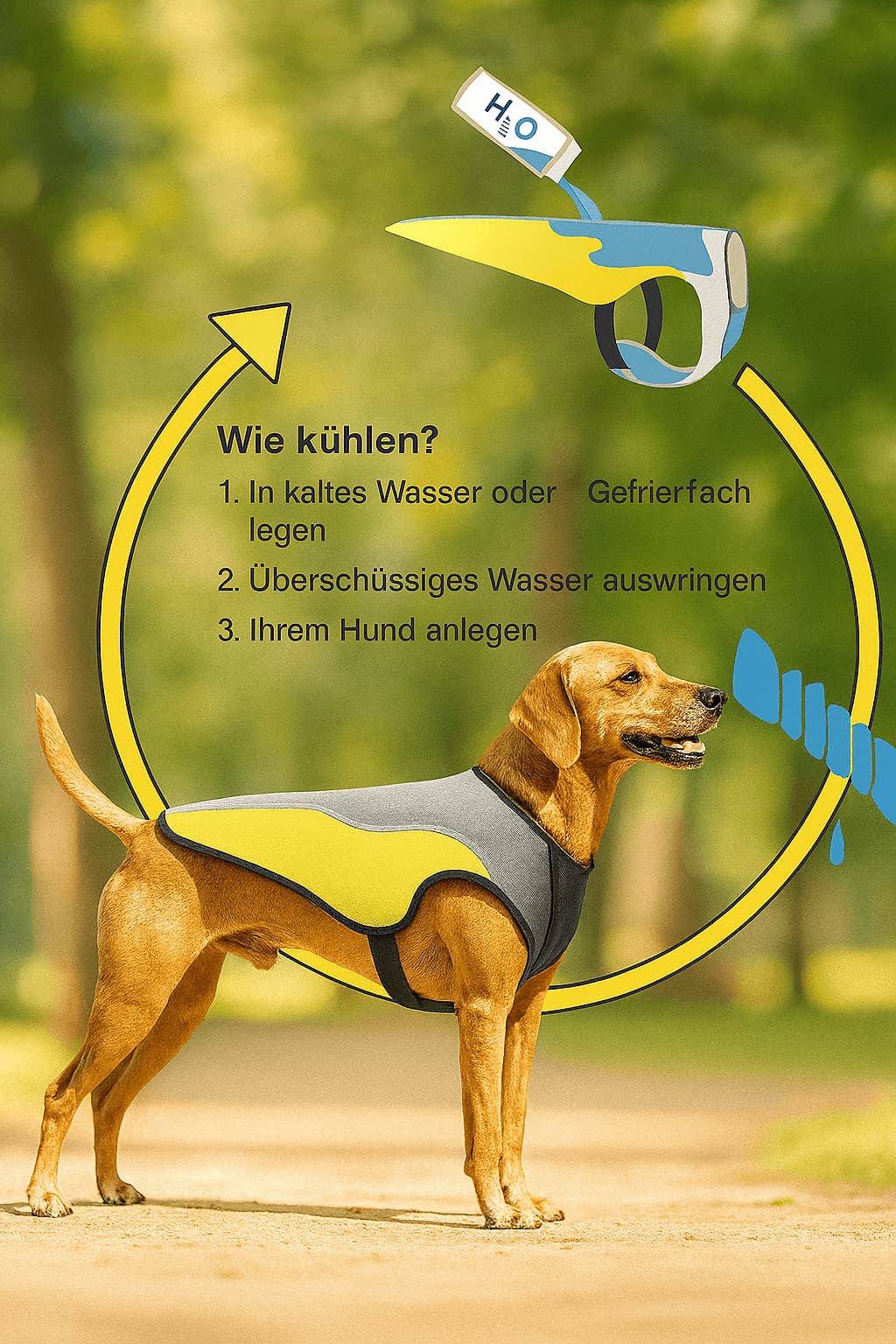 Kühlweste für Hunde – Reflektierend & Schnellverschluss | Furrivio™ für Hunde & Katzen – jetzt bei Furrivio™ kaufen