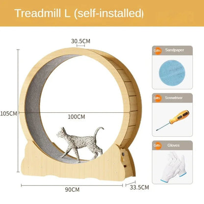 Laufrad für Katzen – Katzenrad aus Holz | Furrivio™ für Hunde & Katzen – jetzt bei Furrivio™ kaufen