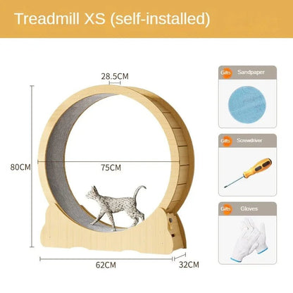 Laufrad für Katzen – Katzenrad aus Holz | Furrivio™ für Hunde & Katzen – jetzt bei Furrivio™ kaufen