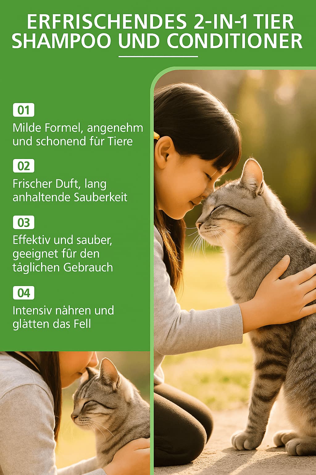 Pflegeshampoo für Katzen – sanft zur Haut, stark gegen Schmutz | Furrivio™ für Hunde & Katzen – jetzt bei Furrivio™ kaufen