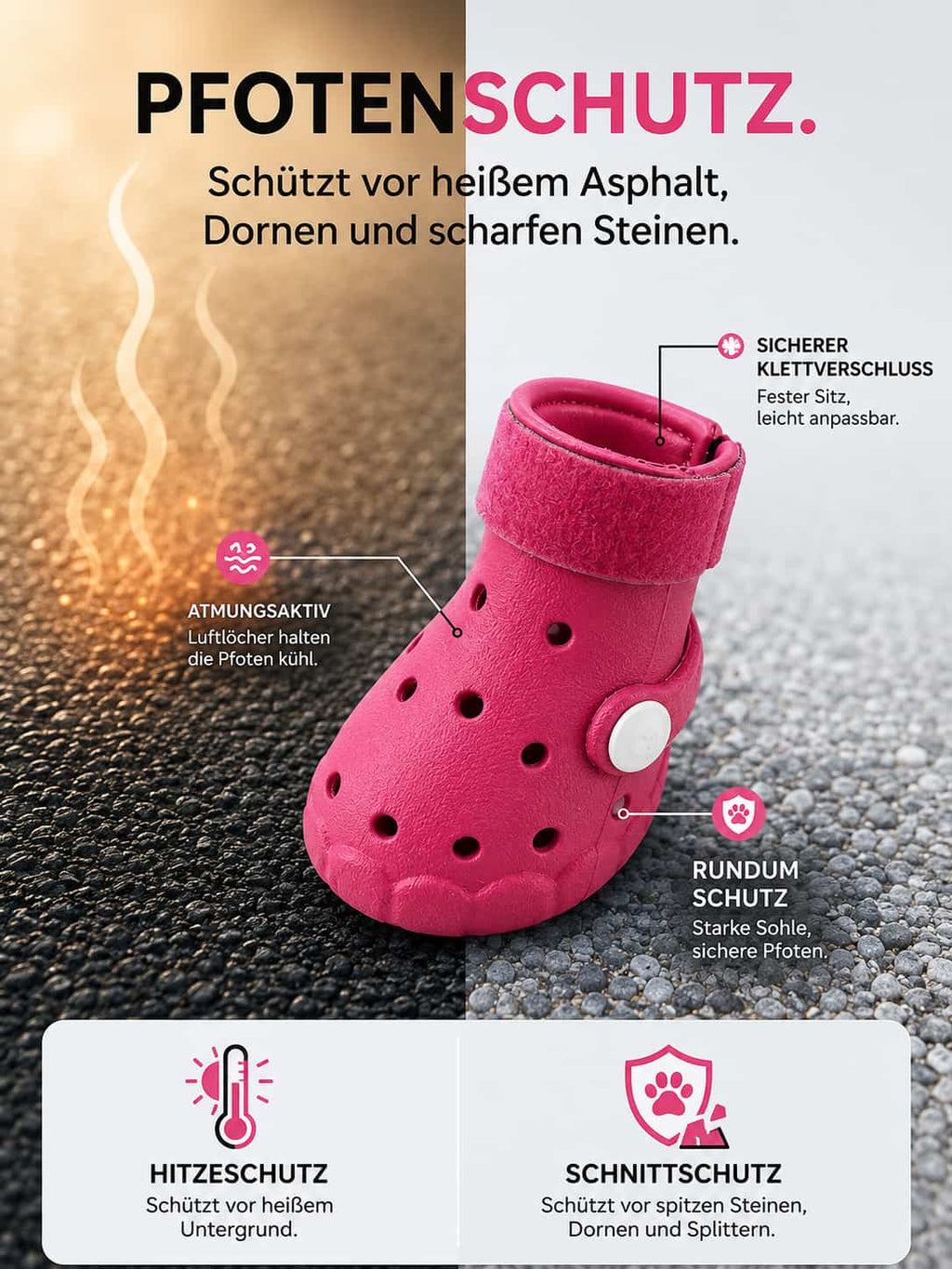 Pfotenschutz Hund Sommer – Atmungsaktive Hunde Sandalen für Hunde & Katzen – jetzt bei Furrivio kaufen