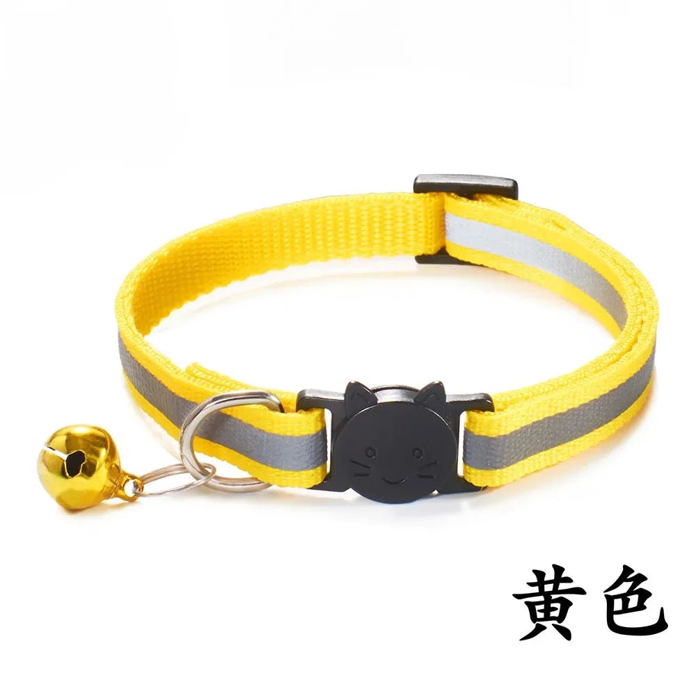 Reflektierendes Breakaway - Katzenhalsband mit Glöckchen & Sicherheitsverschluss – verstellbar, reflektiv & ausreißbar | Furrivio™ für Hunde & Katzen – jetzt bei Furrivio™ kaufen