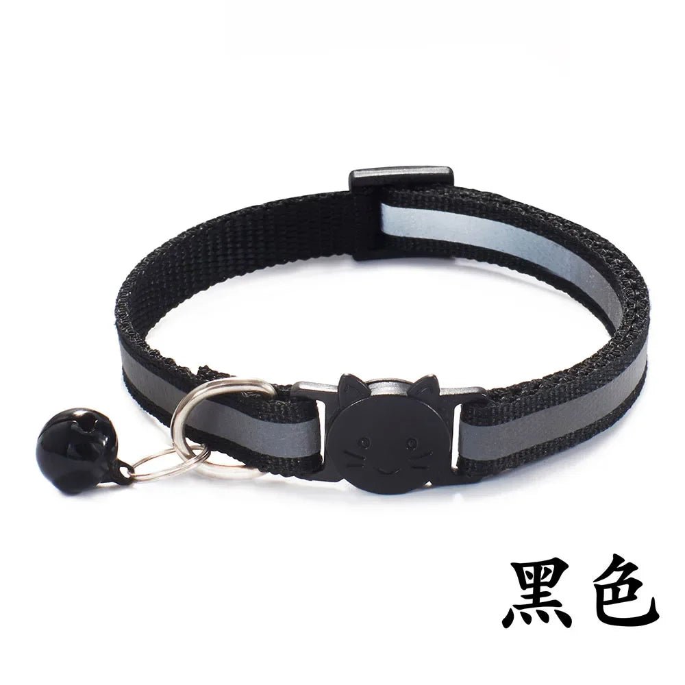 Reflektierendes Breakaway - Katzenhalsband mit Glöckchen & Sicherheitsverschluss – verstellbar, reflektiv & ausreißbar | Furrivio™ für Hunde & Katzen – jetzt bei Furrivio™ kaufen