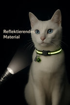 Reflektierendes Breakaway - Katzenhalsband mit Glöckchen & Sicherheitsverschluss – verstellbar, reflektiv & ausreißbar | Furrivio™ für Hunde & Katzen – jetzt bei Furrivio™ kaufen