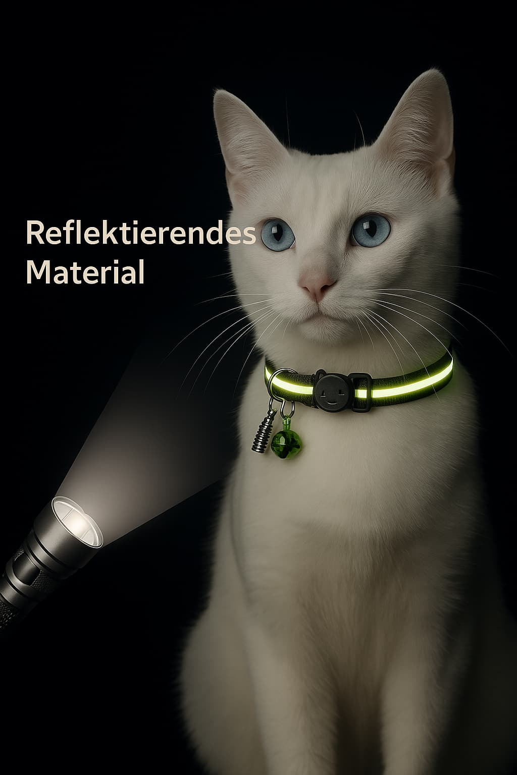 Reflektierendes Breakaway - Katzenhalsband mit Glöckchen & Sicherheitsverschluss – verstellbar, reflektiv & ausreißbar | Furrivio™ für Hunde & Katzen – jetzt bei Furrivio™ kaufen