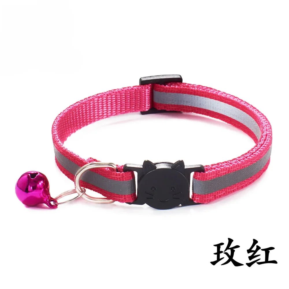 Reflektierendes Breakaway - Katzenhalsband mit Glöckchen & Sicherheitsverschluss – verstellbar, reflektiv & ausreißbar | Furrivio™ für Hunde & Katzen – jetzt bei Furrivio™ kaufen