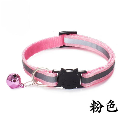 Reflektierendes Breakaway - Katzenhalsband mit Glöckchen & Sicherheitsverschluss – verstellbar, reflektiv & ausreißbar | Furrivio™ für Hunde & Katzen – jetzt bei Furrivio™ kaufen