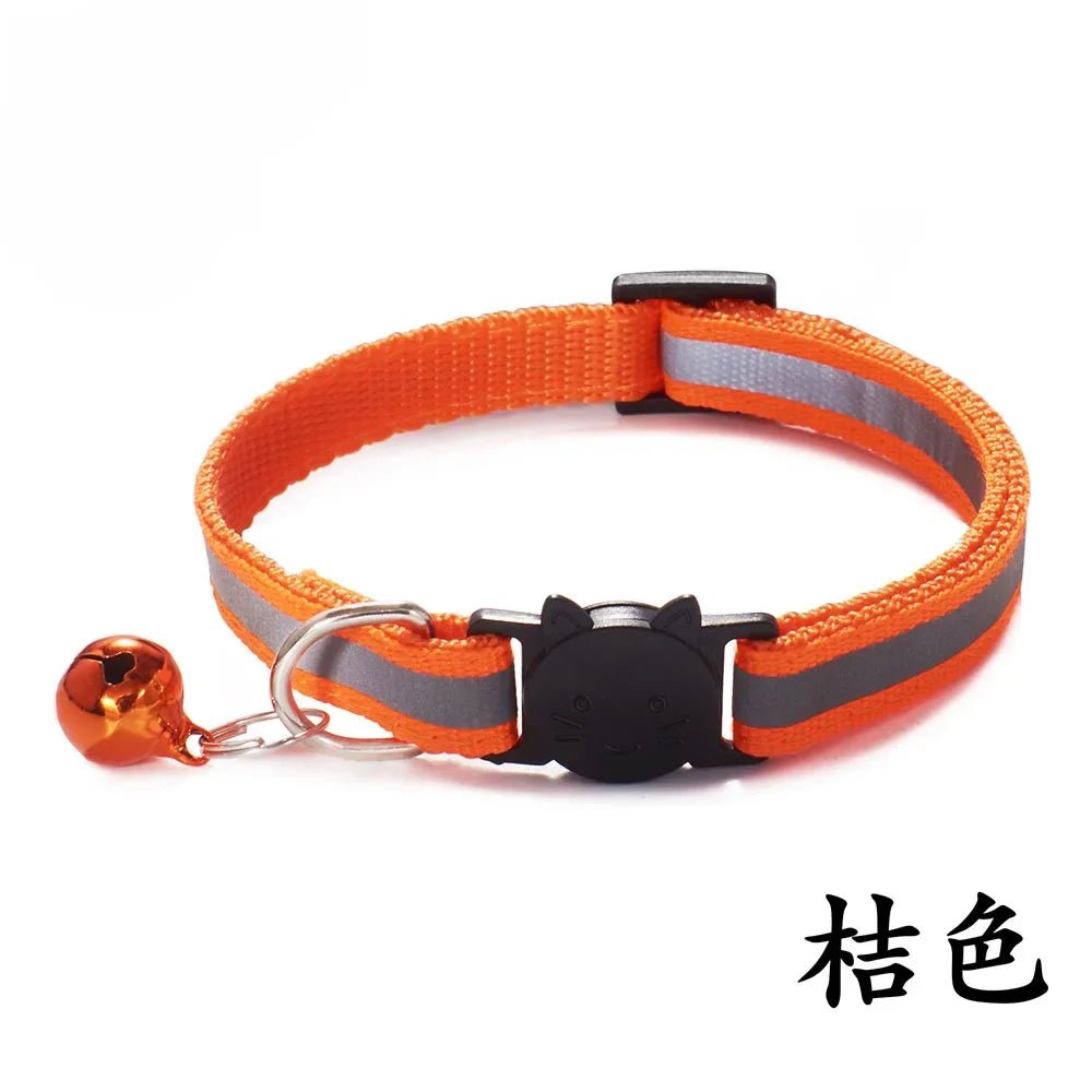 Reflektierendes Breakaway - Katzenhalsband mit Glöckchen & Sicherheitsverschluss – verstellbar, reflektiv & ausreißbar | Furrivio™ für Hunde & Katzen – jetzt bei Furrivio™ kaufen