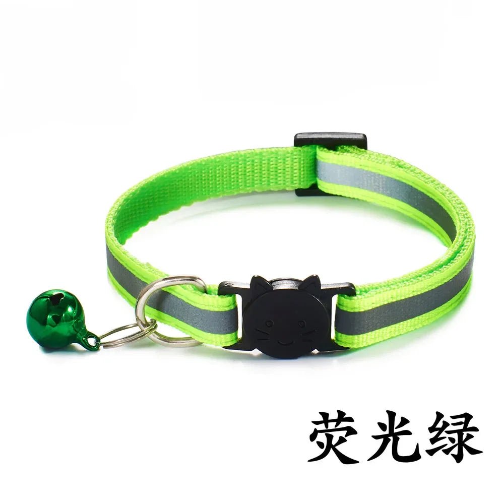 Reflektierendes Breakaway - Katzenhalsband mit Glöckchen & Sicherheitsverschluss – verstellbar, reflektiv & ausreißbar | Furrivio™ für Hunde & Katzen – jetzt bei Furrivio™ kaufen