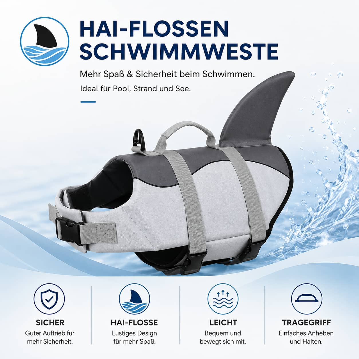 Rettungsweste für Hunde - Hunde Schwimmweste mit Auftrieb für Hunde & Katzen – jetzt bei Furrivio kaufen