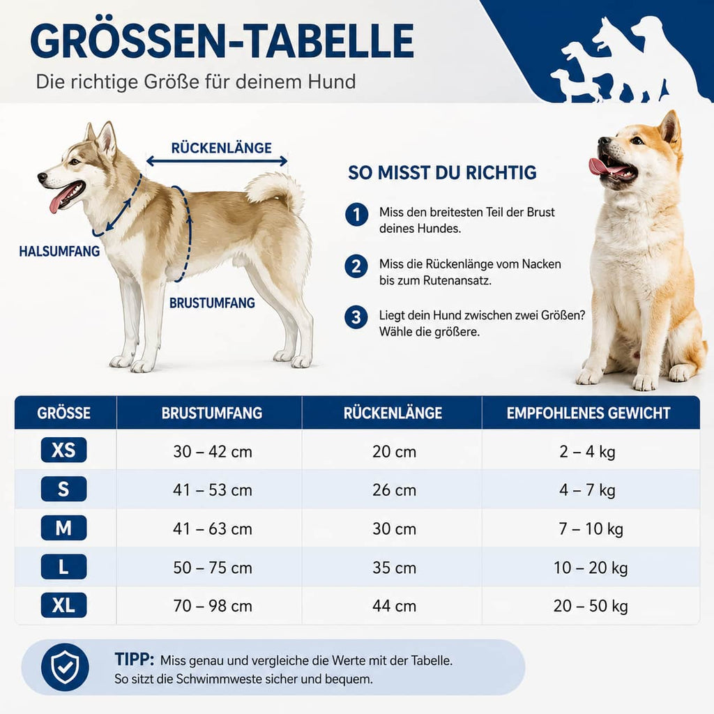 Rettungsweste für Hunde - Hunde Schwimmweste mit Auftrieb für Hunde & Katzen – jetzt bei Furrivio kaufen