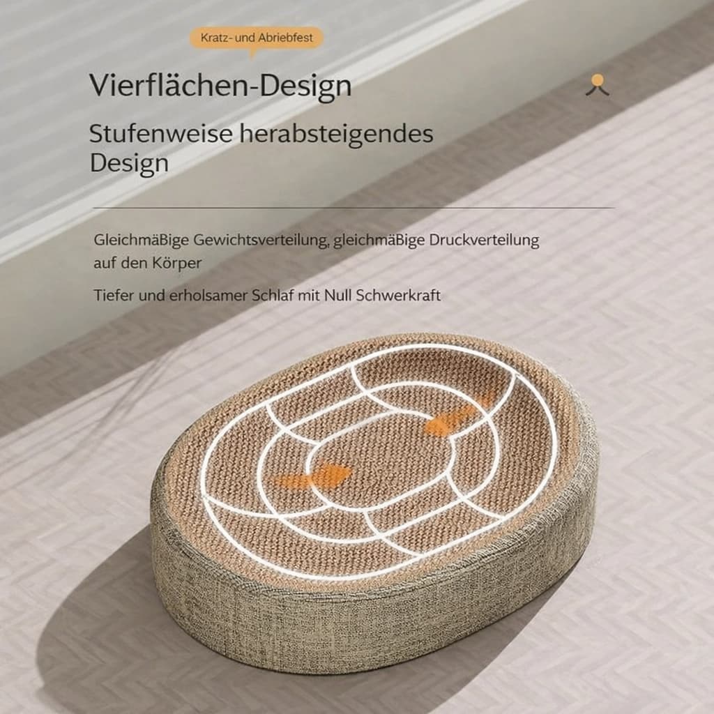 Sisal Kratzbrett - Katzen Kratzmatte (Boden) | Furrivio™ für Hunde & Katzen – jetzt bei Furrivio kaufen