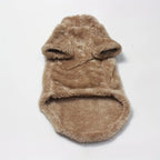 Sphynx Katzenpullover Plüsch– Warmer Winterpullover Arctic Velvet für haarlose Katzen braun | Furrivio™