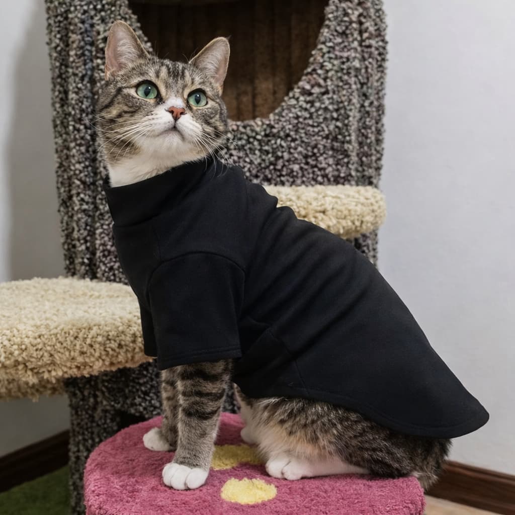 Sphynx Katzenpullover Rollkragen – Fleece Sweater für Katzen | Herbst & Winter Kleidung | Furrivio™ für Hunde & Katzen – jetzt bei Furrivio kaufen