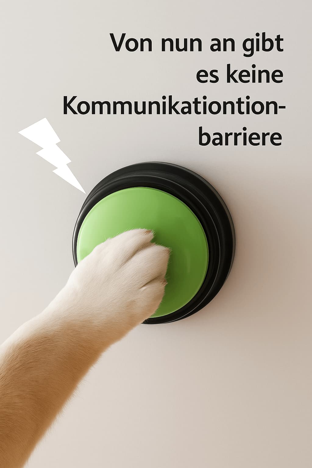 Sprechknopf für Hunde – Aufnahme - Taste für Hundetraining & Kommunikation