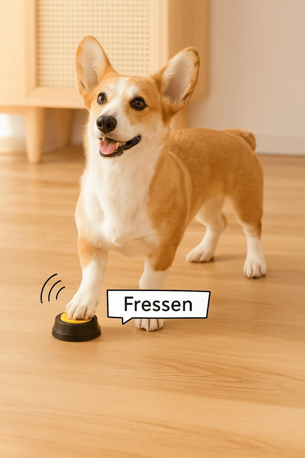 Sprechknopf für Hunde – Aufnahme - Taste für Hundetraining & Kommunikation