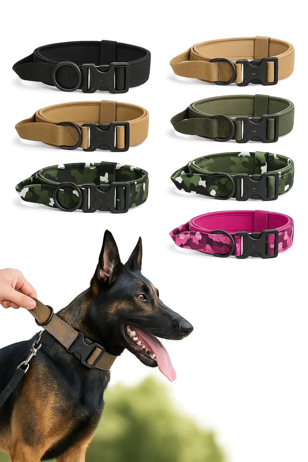 Taktisches Hundehalsband (verstellbar) | Furrivio™ für Hunde & Katzen – jetzt bei Furrivio™ kaufen