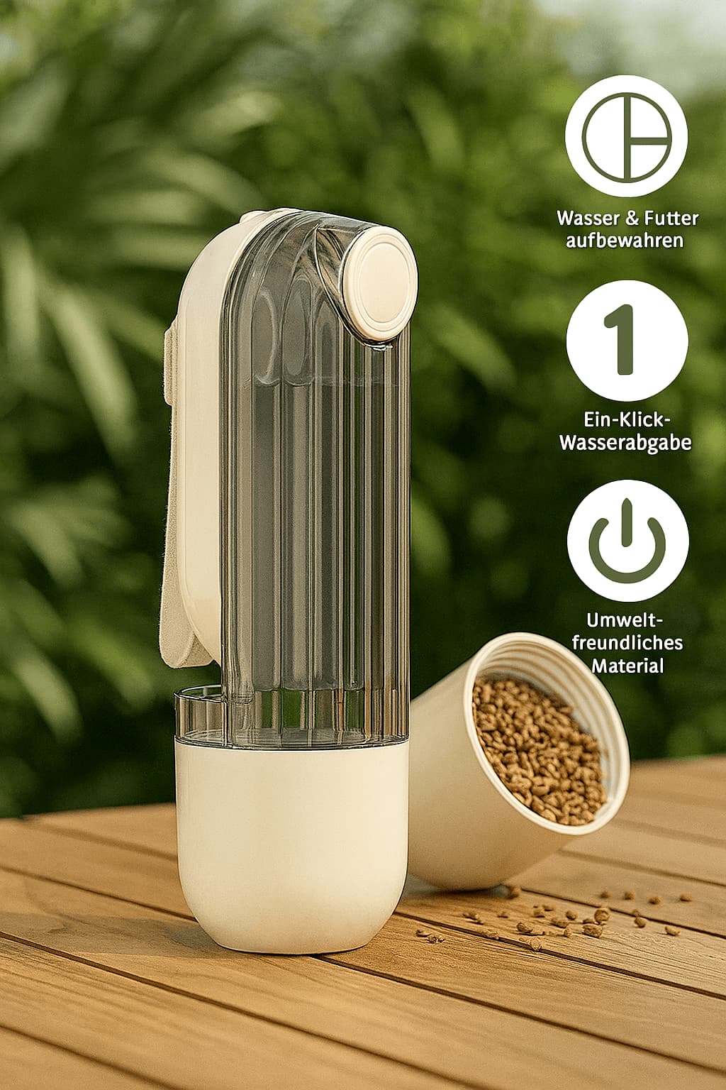 Trinkflasche für Hunde inklusive Futterschale | Furrivio™ für Hunde & Katzen – jetzt bei Furrivio™ kaufen