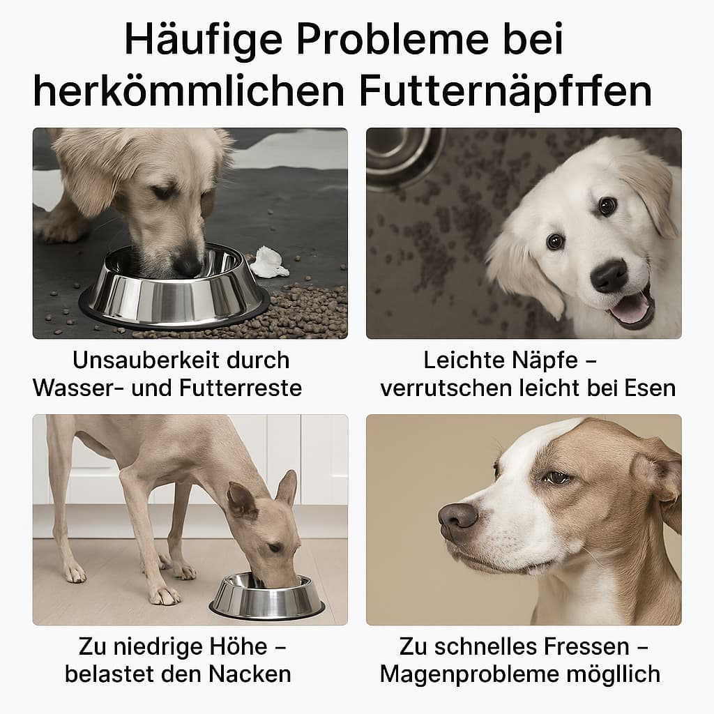 Verstellbarer Doppelnapf Hund – Erhöhter Futterständer mit Edelstahl - Schalen | Furrivio™ für Hunde & Katzen – jetzt bei Furrivio™ kaufen