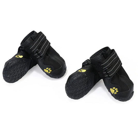 Wasserdichte Hundeschuhe | 4er Set Rutschfeste Pfotenschuhe mit Gummisohle, Reflektoren & Pfotenschutz für Winter | Furrivio™
