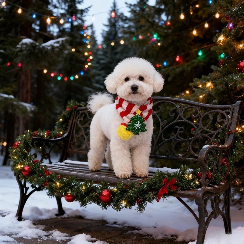 Weihnachtsschal für Hunde – Warm & Festlich | Furrivio™ für Hunde & Katzen – jetzt bei Furrivio™ kaufen