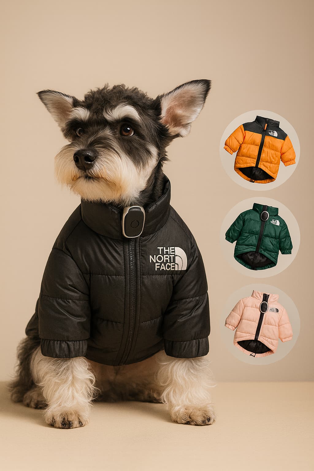 Winter Hundejacke "The Dog Face" für kleine & mittlere Hunde – Warmer dicker Parka | Furrivio™ für Hunde & Katzen – jetzt bei Furrivio™ kaufen